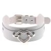 AnneCart Grey And Silver Heart Choker Chokers