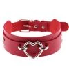 AnneCart Red And Silver Heart Choker Chokers 1 AnneCart Red And Silver Heart Choker Chokers