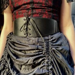 Malltop Corset Cincher Belt With Ribbon Black Belts & Harnesses