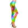 Trademart Shiny Metallic Rainbow Leggings Festival Wear 2 Trademart Shiny Metallic Rainbow Leggings Festival Wear