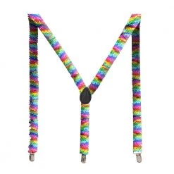 Trademart Rainbow Sequin Suspenders
