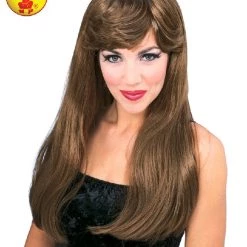 Rubies Wigs Classic Brown Glamour Wig