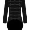 Hurly-Burly Men's Black Zip Steampunk Jacket Jackets & Vests