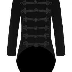 Hurly-Burly Men's Black Zip Steampunk Jacket Jackets & Vests