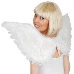 TomFoolery Christmas Costumes Large 90cm X 50cm White Angel Wings