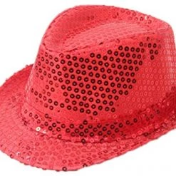 Hurly-Burly Red Sequin Trilby Celebrations
