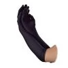 Jacky Wang 45cm Black Satin Gloves