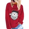 Hurly-Burly Santa Face Long Sleeved Christmas Shirt