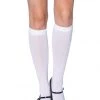 Leg Avenue White Knee High Stockings Hosiery 1 Leg Avenue White Knee High Stockings Hosiery