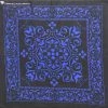 Hurly-Burly (b) Black With Royal Blue Print Bandana