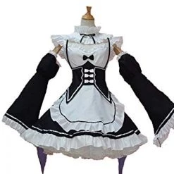 Hurly-Burly Anime & Video Games Re:Zero Rem Ram Cosplay