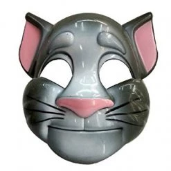 Hurly-Burly (D) Grey Cat Face Mask
