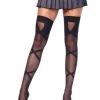 Leg Avenue Woven Criss Cross Sheer Stockings 1 Leg Avenue Woven Criss Cross Sheer Stockings
