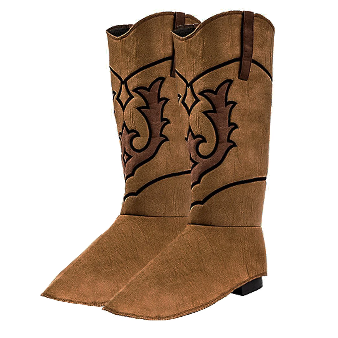 Sweidas Brown Cowboy Suede Boot Covers 3 Sweidas Brown Cowboy Suede Boot Covers