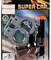 Austwide Super Cap Gun With Handcuffs Costume Accessories