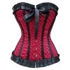 Hurly-Burly Red And Black Polka Dot Overbust Corset Corsets 2 Hurly-Burly Red And Black Polka Dot Overbust Corset Corsets