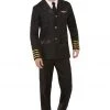Smiffys Mens Black Pilot Costume