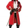 Rubies Men's Red Pirate Captain Costume