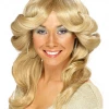 Smiffys Blonde 70's Diva Flick Wig Wigs