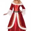 TomFoolery Premium Mrs Claus Costume With Hat, Dress & Belt