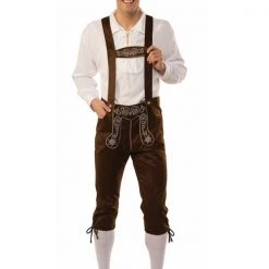 Hurly-Burly Men's Lightweight Oktoberfest Lederhosen
