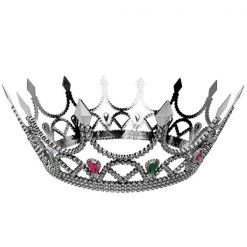 TomFoolery Pride Royal Queen Crown - Silver