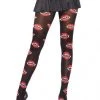 Leg Avenue Vampire Bite Print Pantyhose