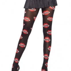 Leg Avenue Vampire Bite Print Pantyhose