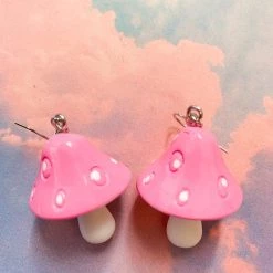 Aliexpress Pink Mushroom Earrings