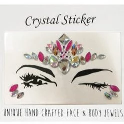 AnneCart Fairy Fuchsia Crystal Face & Body Jewels Hair & Beauty