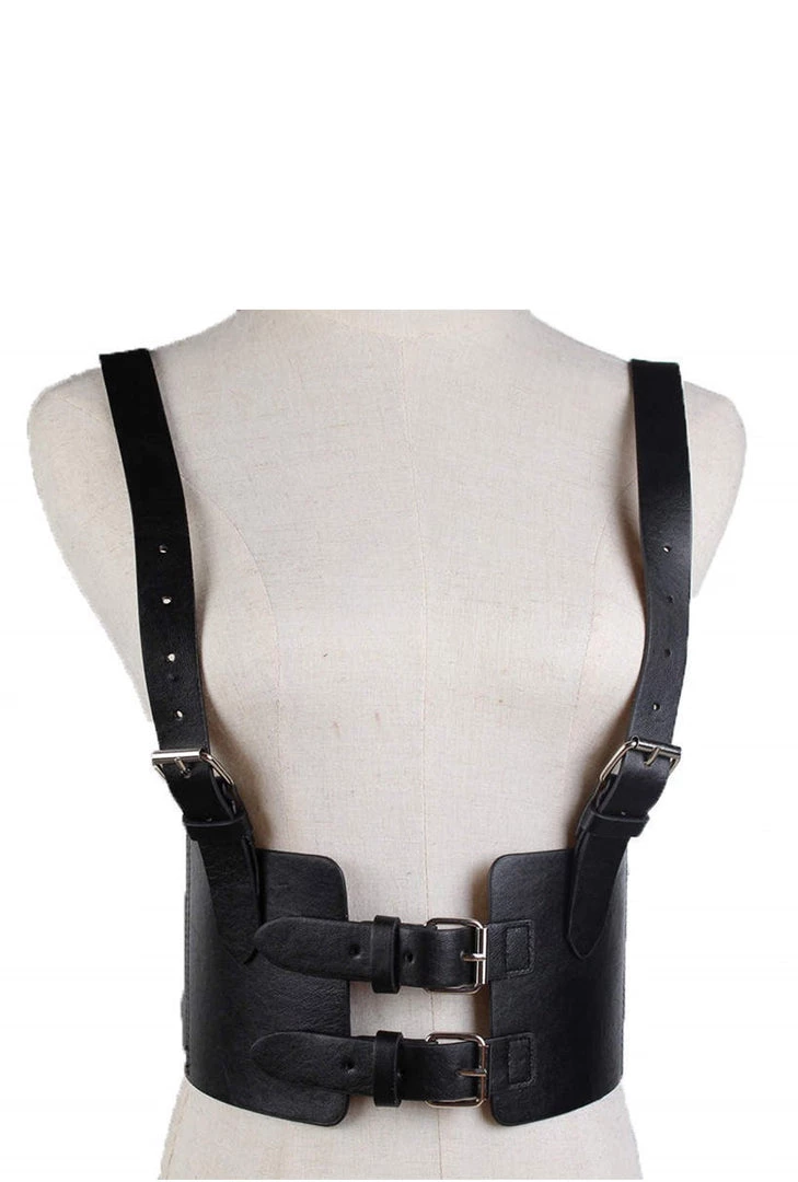 Jacky Wang Adjustable PU Leather Chest Harness Belts & Harnesses 3 Jacky Wang Adjustable PU Leather Chest Harness Belts & Harnesses