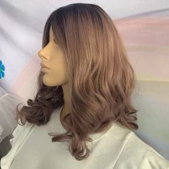 Bell's Wigs Soft Purple Shoulder Length Curly Wig