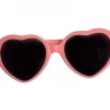 DHGate Light Pink Heart Glasses