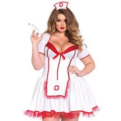 Leg Avenue Curvy Plus Size Naughty Nurse Costume Deluxe