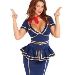 Leg Avenue Uniforms Retro Flight Attendant Costume