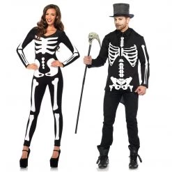 Leg Avenue Bone Daddy Men's Skeleton Costume Printed Suits