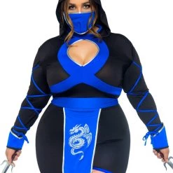 Leg Avenue Halloween Plus Size Dragon Ninja Costume