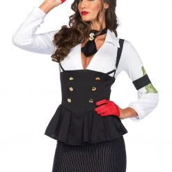 Leg Avenue Ladies Brass Knuckle Gangster Costume