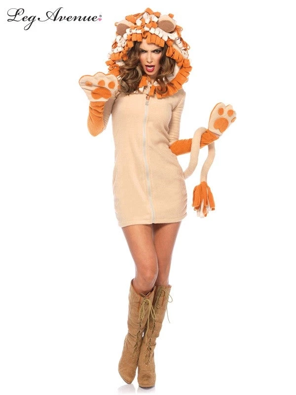 Leg Avenue Cozy Lion Hooded Dress Adults 3 Leg Avenue Cozy Lion Hooded Dress Adults