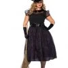 Leg Avenue Plus Size Glittery Witch Costume Halloween