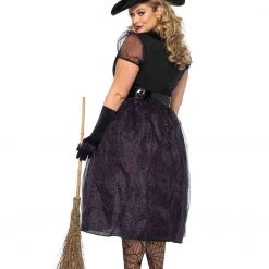 Leg Avenue Plus Size Glittery Witch Costume Halloween