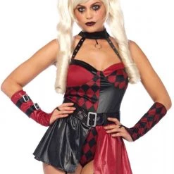 Halloween Leg Avenue: Harley Quin Leotard Costume