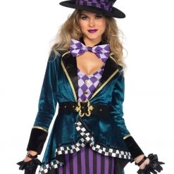 Leg Avenue Deluxe Ladies Delightful Mad Hatter Costume