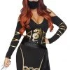 Leg Avenue Stealthy Ninja Costume Adults 1 Leg Avenue Stealthy Ninja Costume Adults