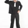 Carnival Adults Mens Black Sailor Costume 1 Carnival Adults Mens Black Sailor Costume