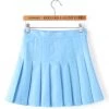 Melody Wang Light Blue School Tennis Skirt