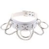 AnneCart Chokers White Chained Choker 1 AnneCart Chokers White Chained Choker