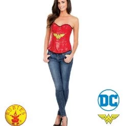 Rubies Corsets Wonder Woman Sequined Corset 8 Rubies Corsets Wonder Woman Sequined Corset