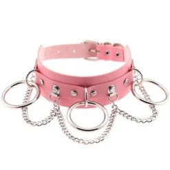 AnneCart Chokers Light Pink Chained Choker