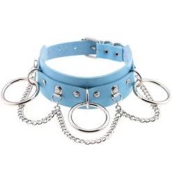 AnneCart Chokers Light Blue Chained Choker